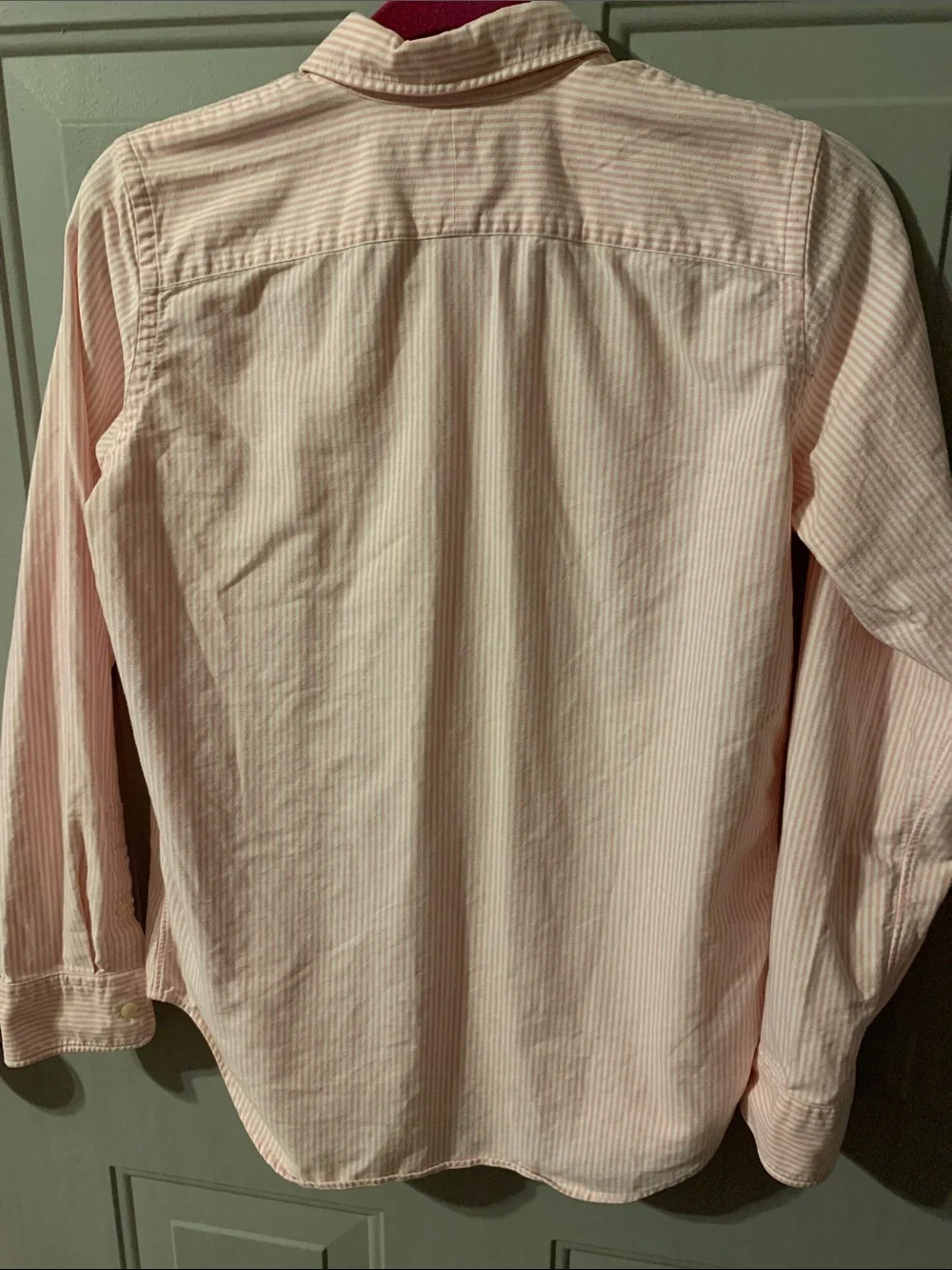 Ralph Lauren sport Youth Button-Down Shirt Size 10 Like NEW Pink & White Stripes